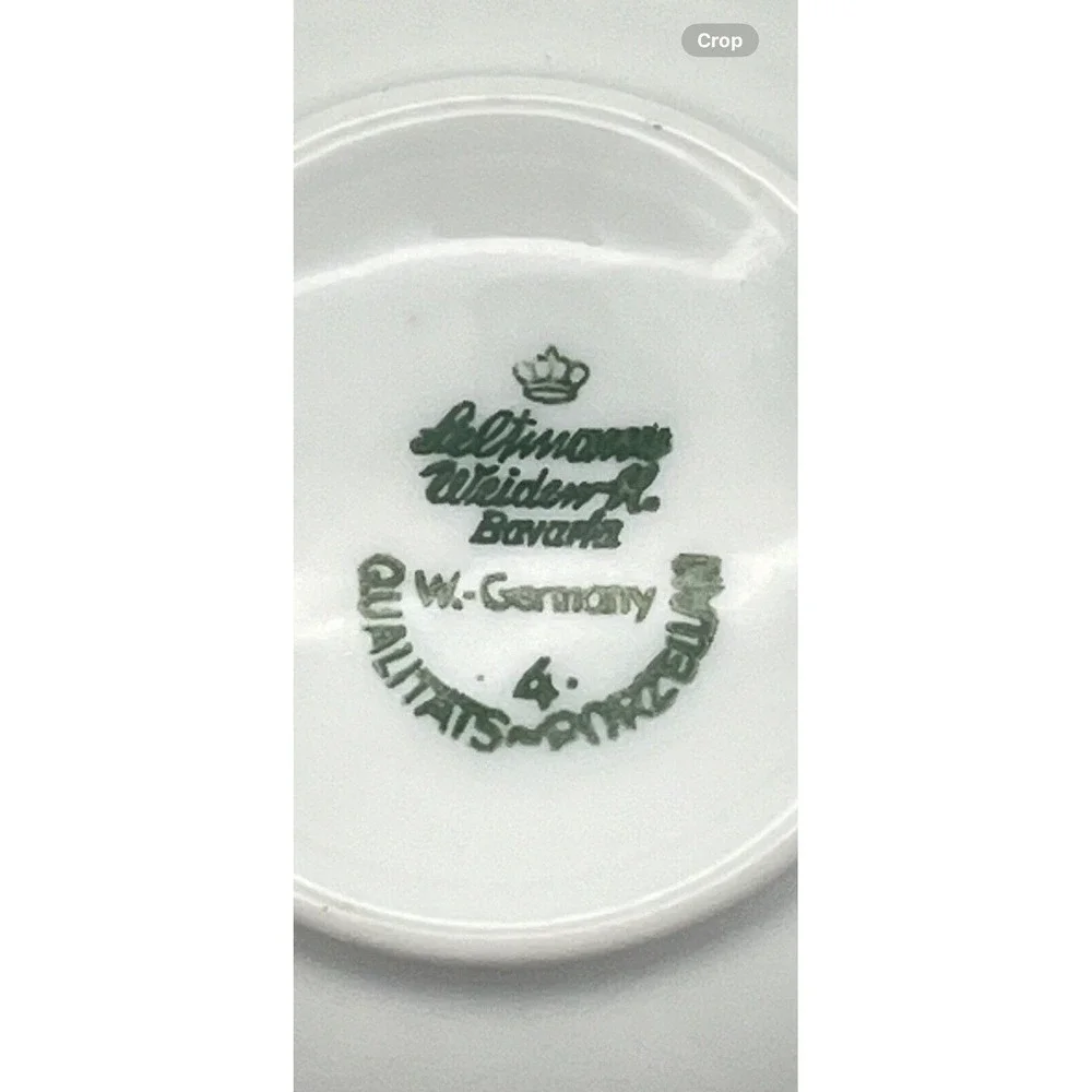 Seltmann Weiden Bavaria Demitasse Tea Cup‎ and Saucer Set Skegrie Mill Windmill